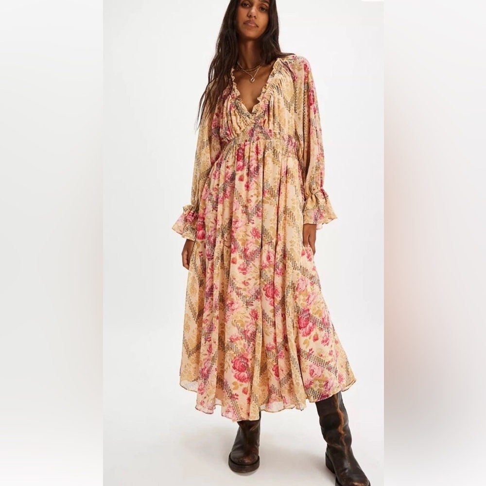 Free People Lena Midi Dress